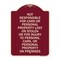 Signmission Not Responsible for Cars or Personal Property Lost or Stolen or for Injury to Persons, BU-1824-23546 A-DES-BU-1824-23546 - alternate 1